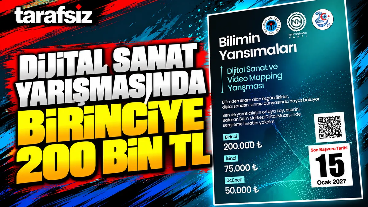 DİJİTAL SANAT YARIŞMASINDA BİRİNCİYE 200 BİN TL